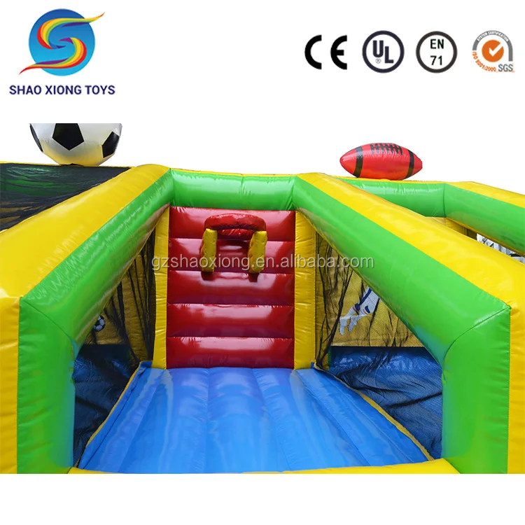 2018 Factory Inflatable Sport Game 3 In 1 Inflatable Sport Throw Game For Outdoor Use