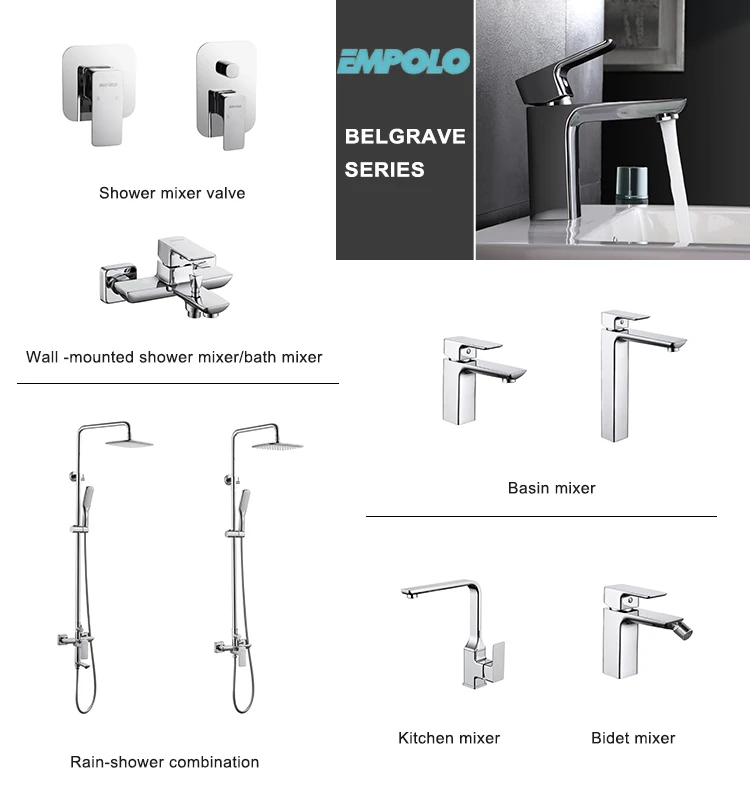 Upc Chrome Plated Square Single Lever Handle Wash Sink High Basin