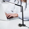 Modern design wireless charger desk lamp slow charge version bedside desk lamp with usb for study learn sleeping