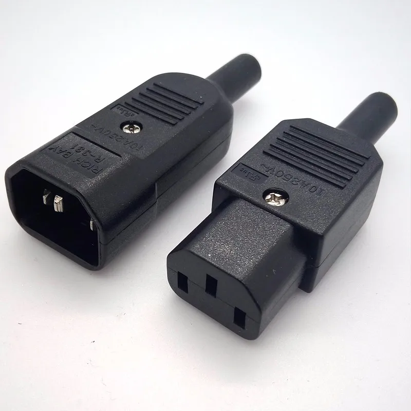 IEC 320 C13 adaptateur femelle connecteur 3Pin cordon d'alimentation