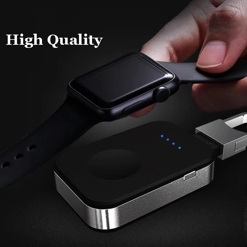 QI Wireless Charger Power Bank for Watch 1 2 3 4 Portable Mini External Battery Pack KeyChain for Apple Watch Wireless Charger - ANKUX.COM
