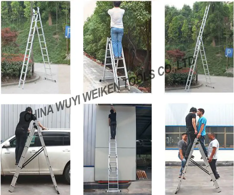 New Design Low Price China Made Indoor Extension Ladders For High