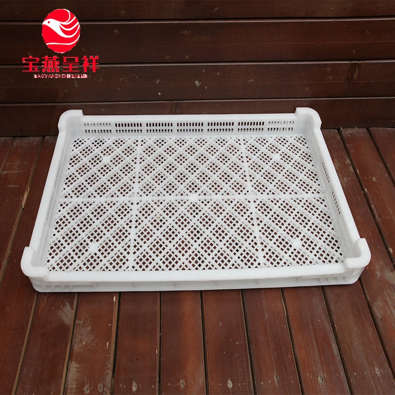 White Perforated Food Grade Stackable Plastic Drying Trays, View drying
