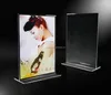 acrylic display menu table stand