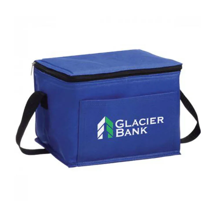 Promotional Frozen Food Silver Insulated Delivery Non Woven Cooler Bag