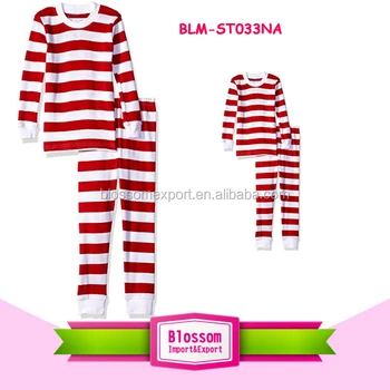 red and white striped pajamas for adults