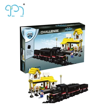 building block train set