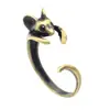 Vintage animal ring little mouse design ring for women men