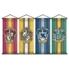 Harry Potter School House Crests Gryffindor Slytherin Hufflepuff Ravenclaw Home Decorative Scroll Banner Wall Hanging Flag