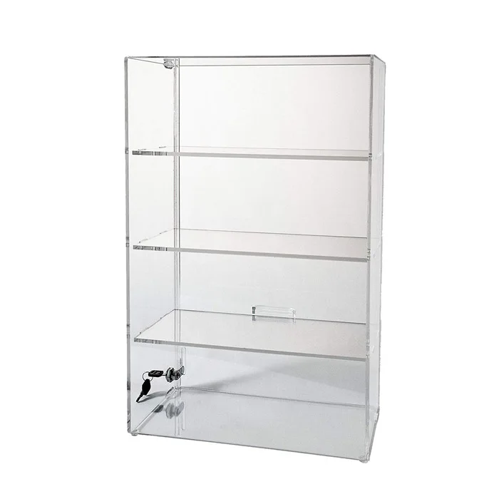 Four Tier Acrylic Perspex Display Case Plexiglass Doll Display