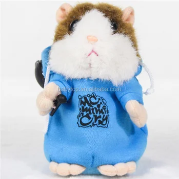 repeating talking plush hamster