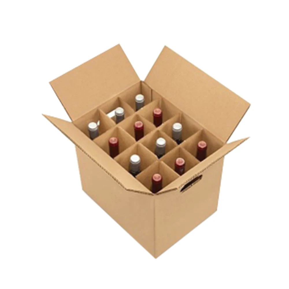 Custom Printing 12 Pack Bottles Beer Carton Boxes Corrugated Wine