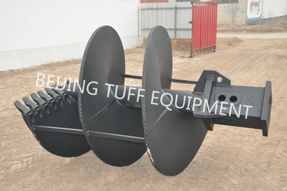 700mm Solid Stem Double Flight Double Start Augers For Rotary Drilling