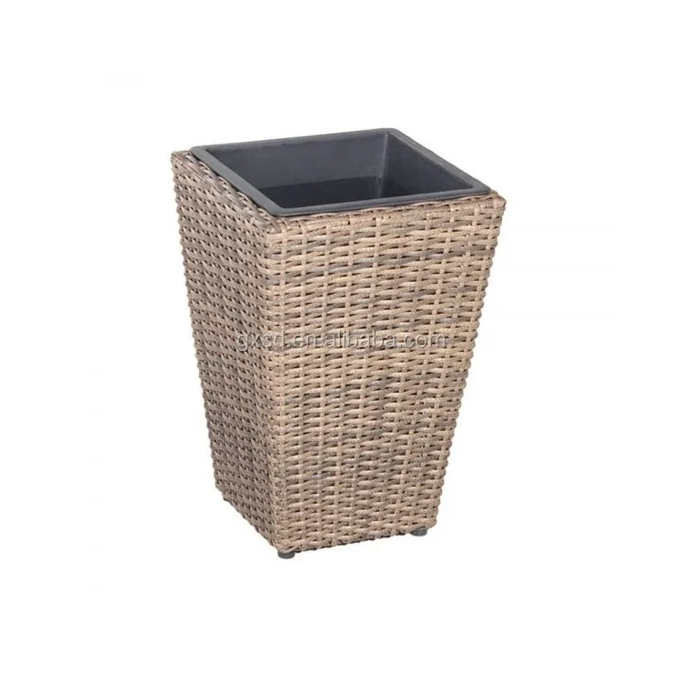 Home Goods Planter Resin Wicker Tall Square Italian Flower Pots Buy