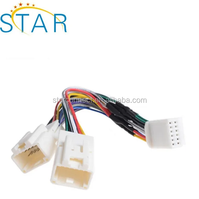Customized High Quality Radio Auto Y Cable Harnesses For Toyota Audio Buy Auto Y Cable