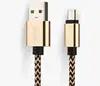 Environmental nylon cable micro usb for iPhone 7, strong usb charger cable.