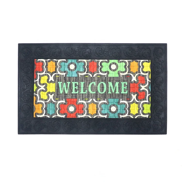 Whole Sale Welcome Mat Non-woven Fabric Rubber Doormat - Buy Welcome ...