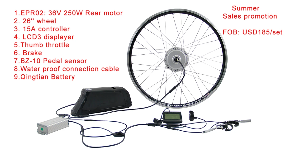 36v 250w hub motor