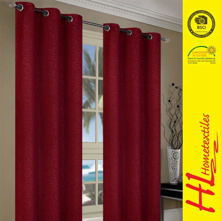 Großhandel vorhänge burgund Kaufen Sie die besten vorhänge burgund
