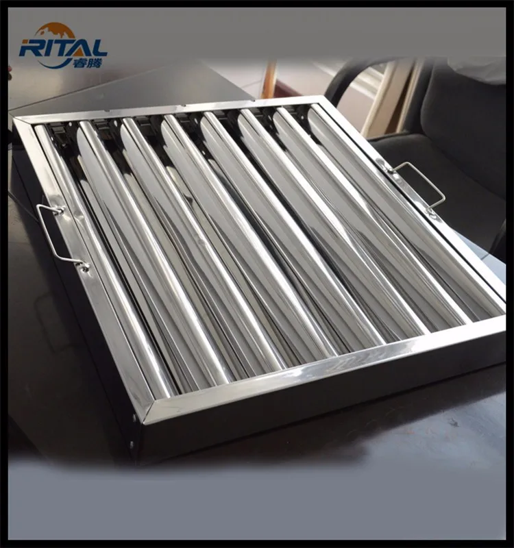 Commercia Stainless Steel Cooker Hood Baffle Grease Filter For Home