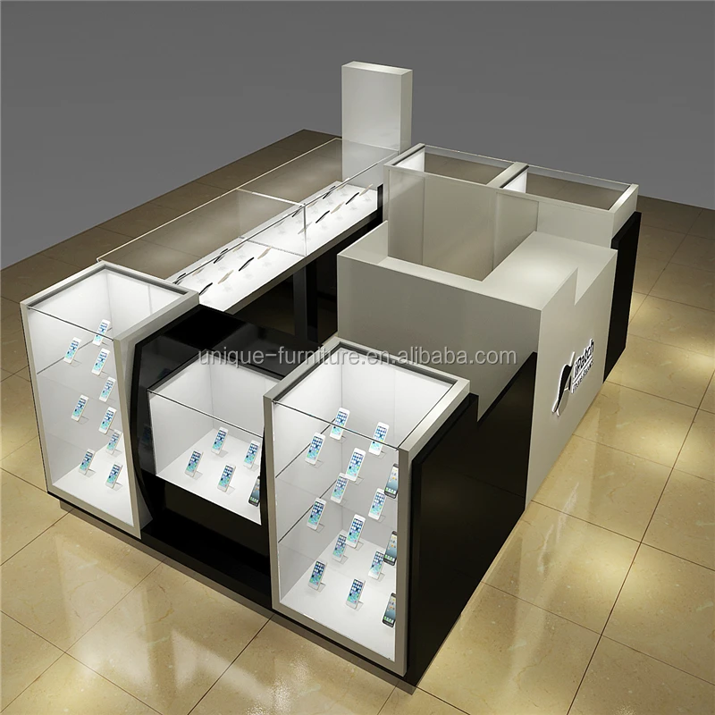 Professional Oppo Mobile Counter Cell Phone Display Kiosk Customize