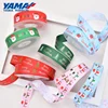 Yama design Eco-friendly printing Christmas tree snowman 25 MM grosgrain Christmas ribbon