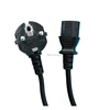 1.5m CEE7/7 Schuko plug power cord with C13 connector, H05VV-F 3*0.75mm2
