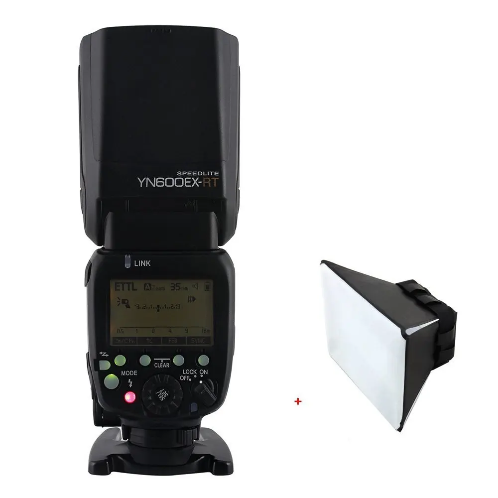 YONGNUO YN600EX-RT Wireless Flash Speedlite TTL Master for YN-E3-RT Canon with Sinvitron Flash Diffuser