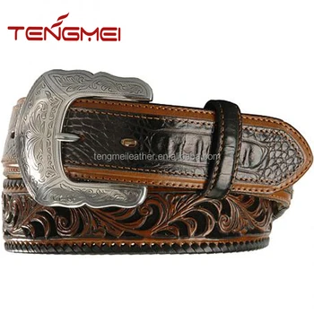 tooled leather belts
