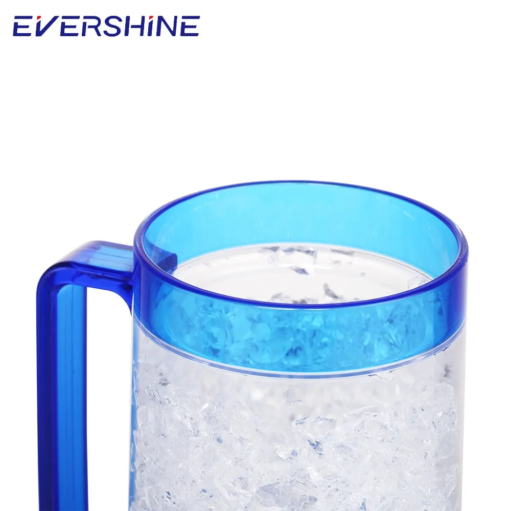 450ml Gel Plastic Double Wall Beer Custom Freezer Mug Buy Freezer