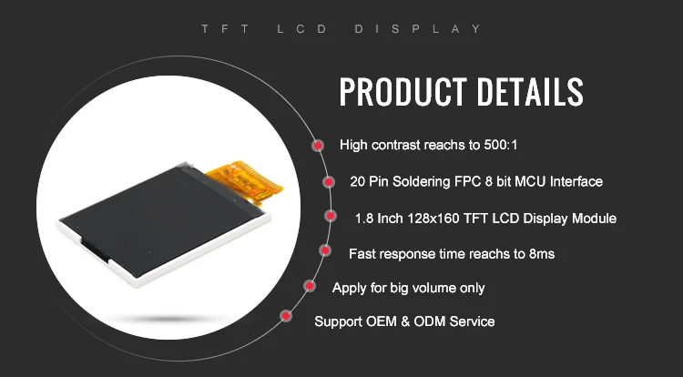 1.8 Inch LCD Display