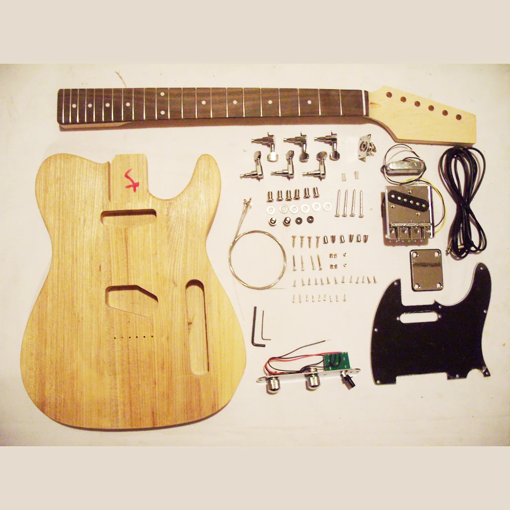 未完工的电吉他diy套件带颤音系统