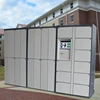 Smart laundry drop box locker for dry cleaning business with locker status report