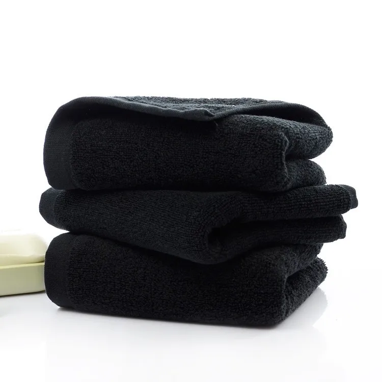 100 Cotton Soft Face Bath Towel Soft Plush Cotton Black Towel Price Kg