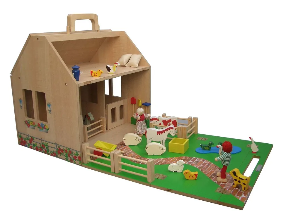 childs wooden dolls house