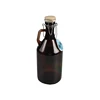 2 liter amber glass water bottle with ceramic swing top