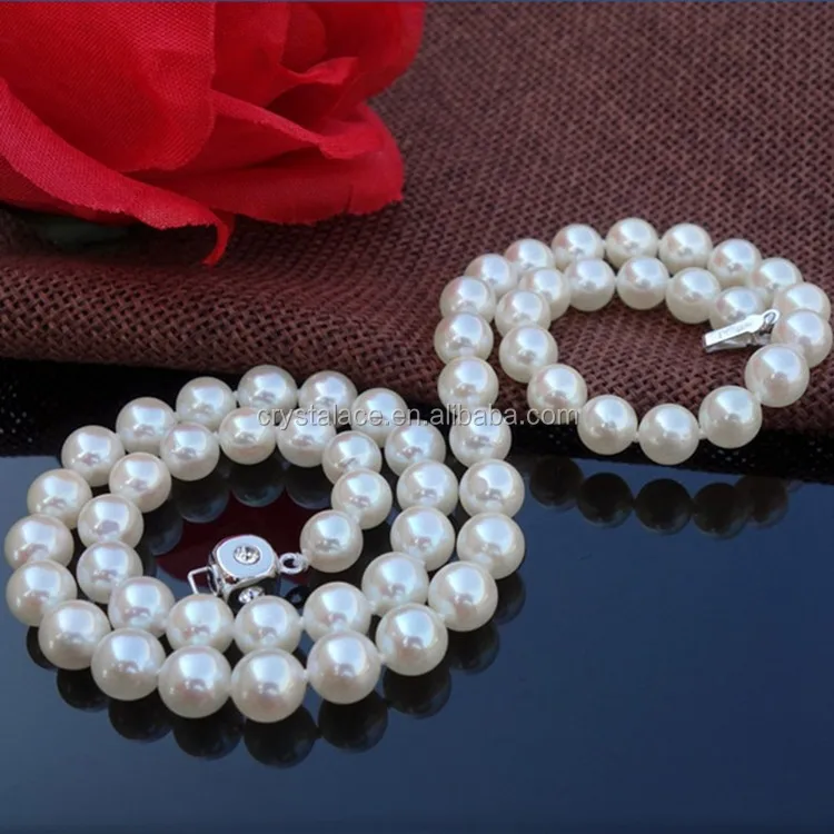 ABS pearls with hole plastic fake pearl beads