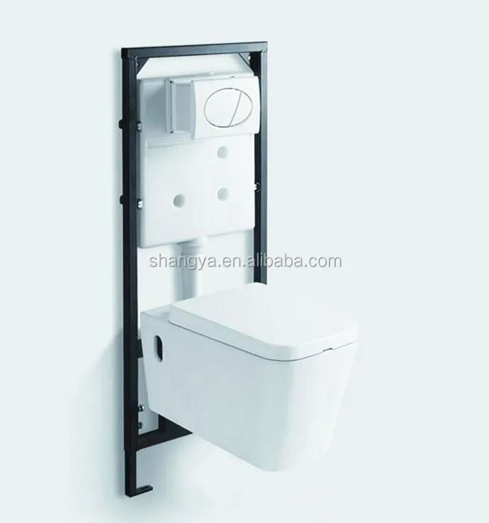 European Style Square Wall Hanging Wc Toilet Cheap Wall Hang Toilet With Slow Close Seat Cover