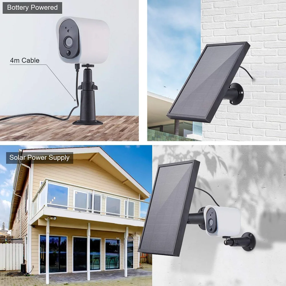 Wireless Solar Operated Battery Powered Wifi Ip Cctv Security Camera ...