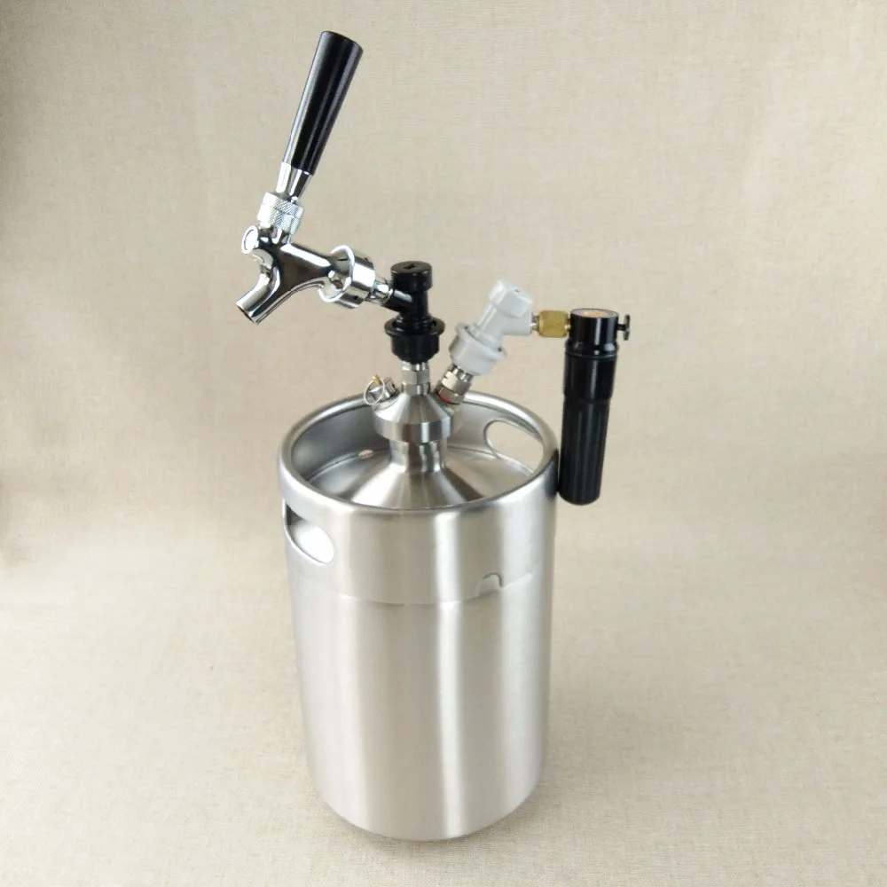 Fermentation Co2 To Tap Beer From 2l 64oz Mini Keg Growler Tapping ...