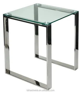 Factory Price Gl End Table With Chrome Finish Factory Price Gl End Table With Chrome Finish