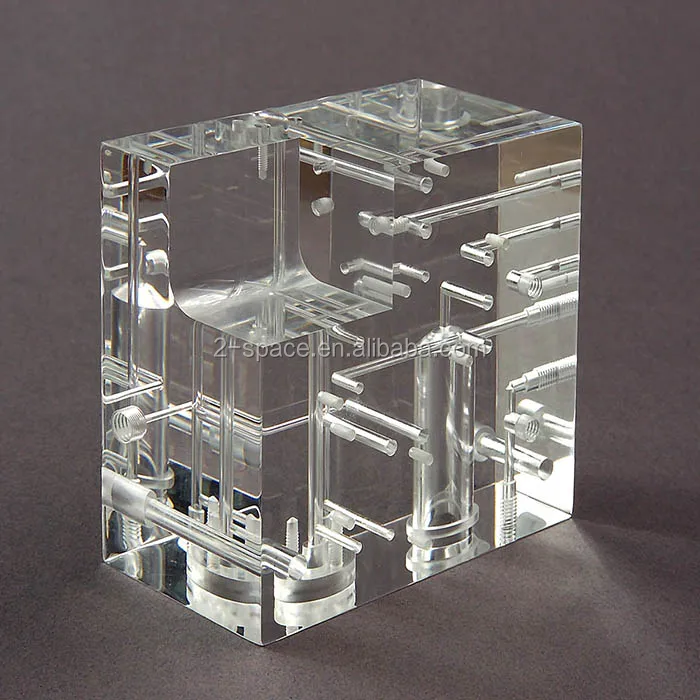 Cnc Routing Machined Clear Acrylic Micro Machining Manifold Buy Micro