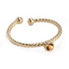 2017 new arrivals base metal brass gold plating vogue wedding jewelry open design ring setting with end ball