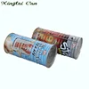 0.3mm thickness tinplate tall round snack cookies tin can box,sample cans for food