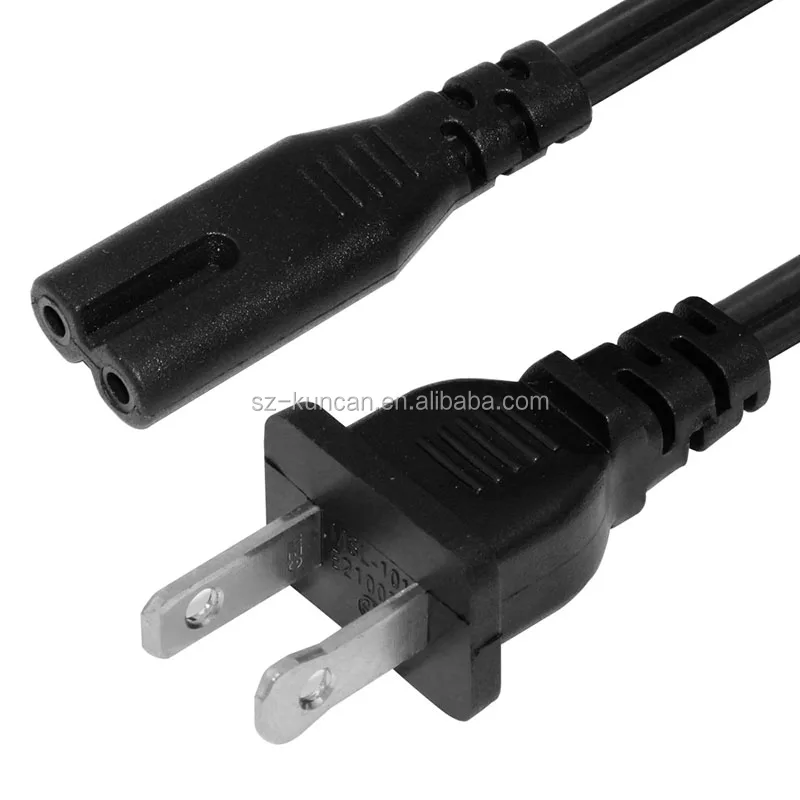 American Power Cord 2 Flat Pin Plug 110v Us Nema 115p Power Cord 18awg