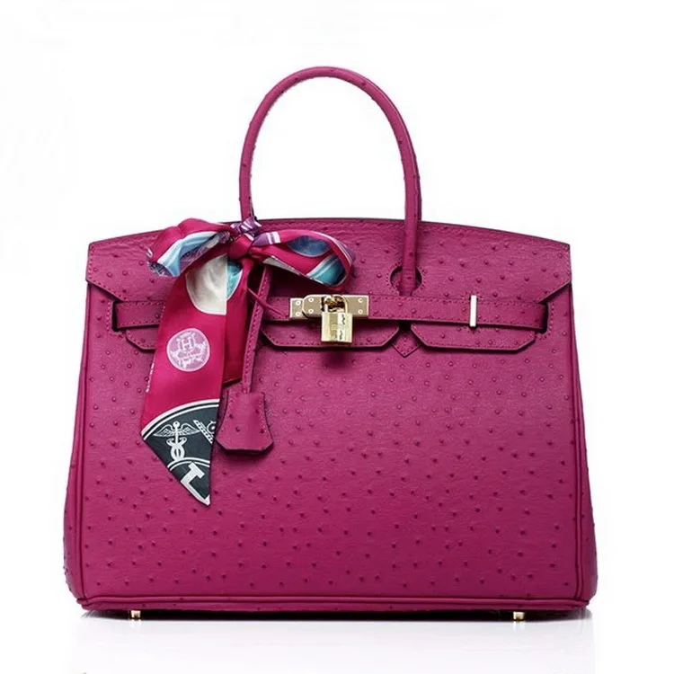 Italian Ostrich Leather Handbags Find Get Quotations Ostrich Leather Handbags Wave Of Female Bag Platinum European And American Fashion First Layer