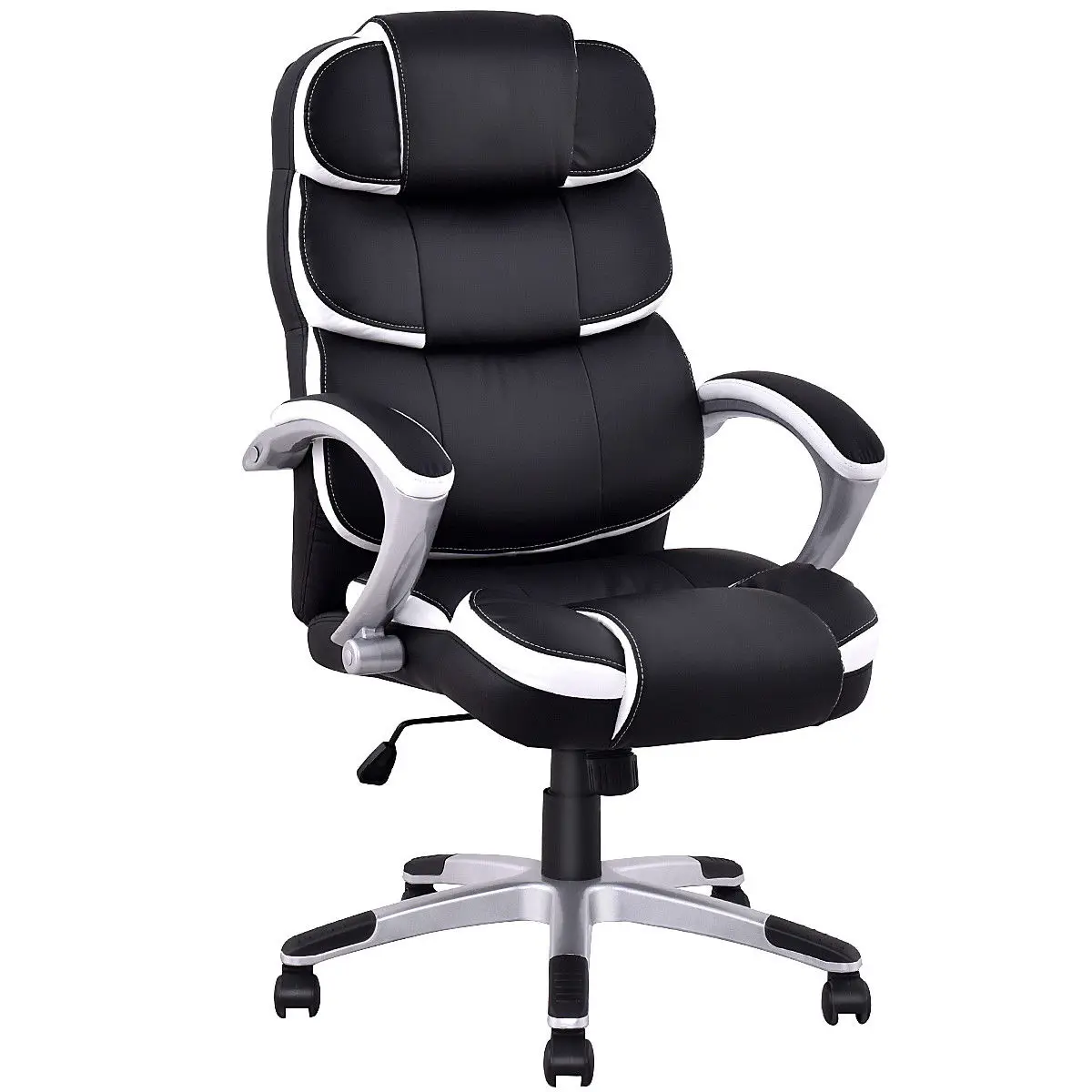 Luxury Office Swivel Leather High Back Executive Chair Computer Desk Office Chair