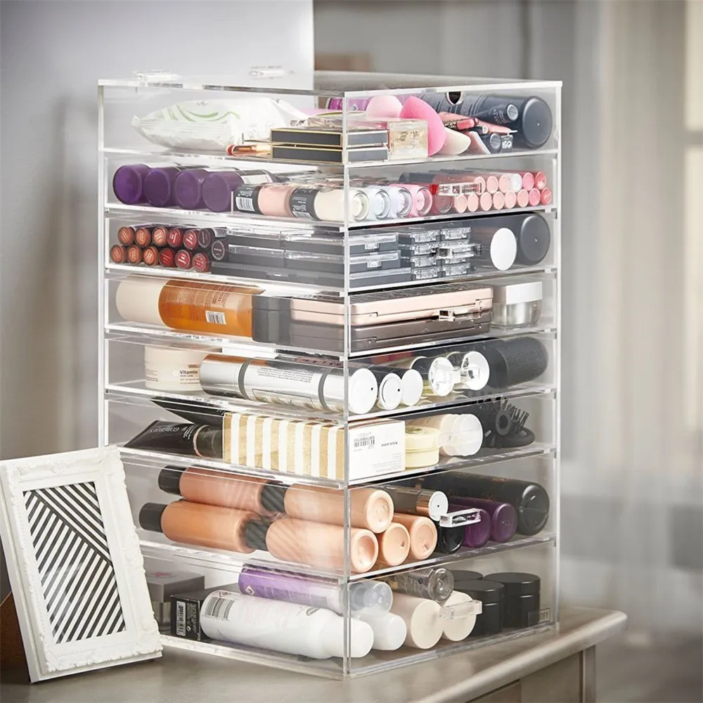 Well Selling Low Price Acrylic Makeup Organizers Drawer - Buy Clear 