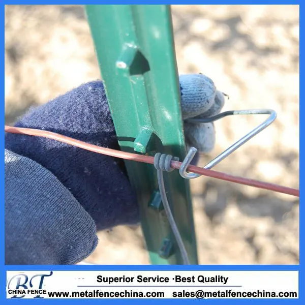 Cheap metal t-post wholesale Hot dipped galvanized studded t post for field fence with high quality foe sale