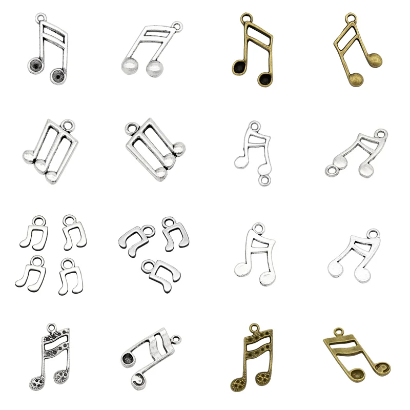 treble clef music note with skull heart high pitch symbol decorative microphone pendants charms for bracelets necklaces buy treble clef music note cleft music